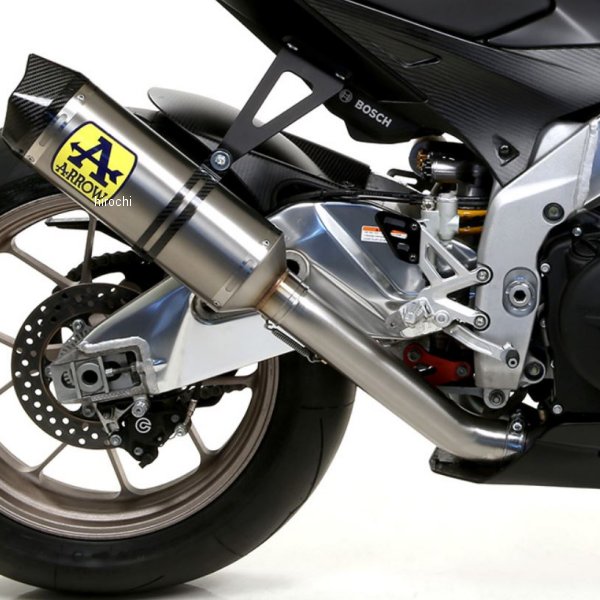 フルエキゾースト RACE TECH 触媒有り 19年-20年 Aprilia RSV41100Factory アルミ/カーボンエンド