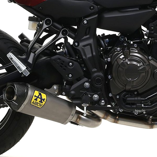 フルエキゾーストマフラー 触媒あり ローマウント Works 20年-21年 トレーサー700 チタン/カーボンエンド