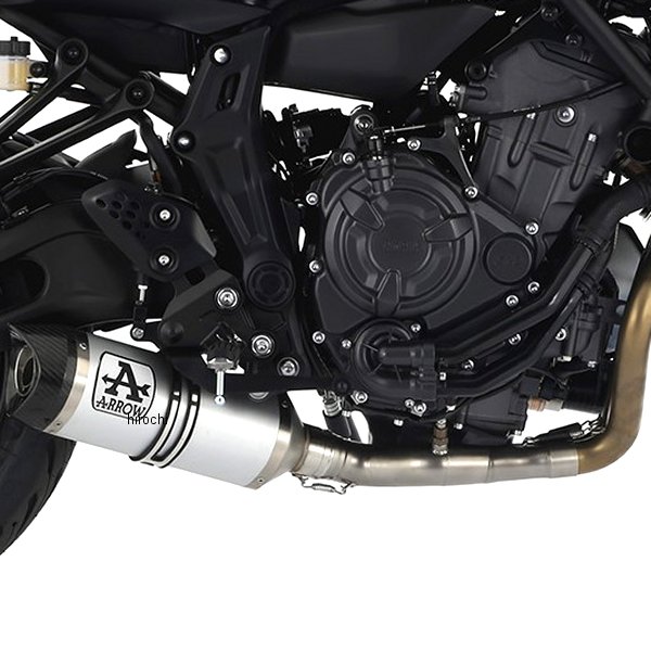 フルエキゾースト THUNDER E5適合 21年 MT-07 アルミ/カーボンエンド