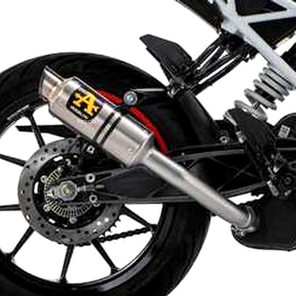 スリップオンマフラー GP2 21年 KTM DUKE125 チタン/チタンエンド