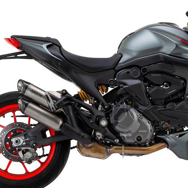 スリップオンマフラー Round-Sil ダブル 21年-22年 モンスター937Plus チタン