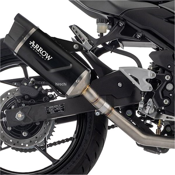 スリップオンマフラー Indy Race EVO 24年 Ninja400 アルミダーク