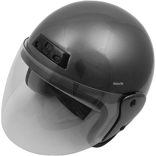 ジェットヘルメット ガンメタ フリーサイズ(57-60cm未満)