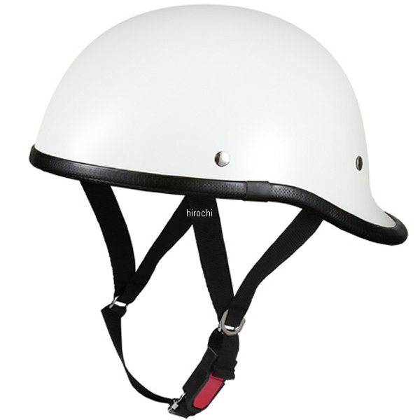 ハーフヘルメット ダックテール (ロング) 白 57-60cm