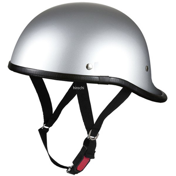 ハーフヘルメット ダックテール (ロング) シルバー 57-60cm