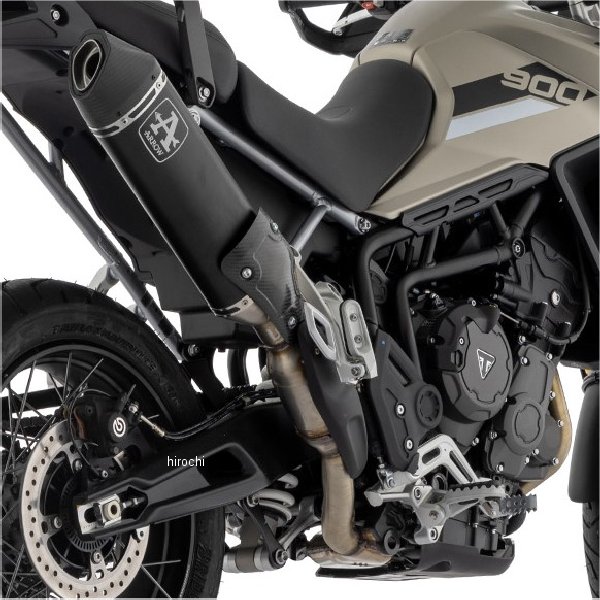 スリップオンマフラー Veloce(ヒートシールド付) 20年-23年 TIGER850Sport アルミダーク