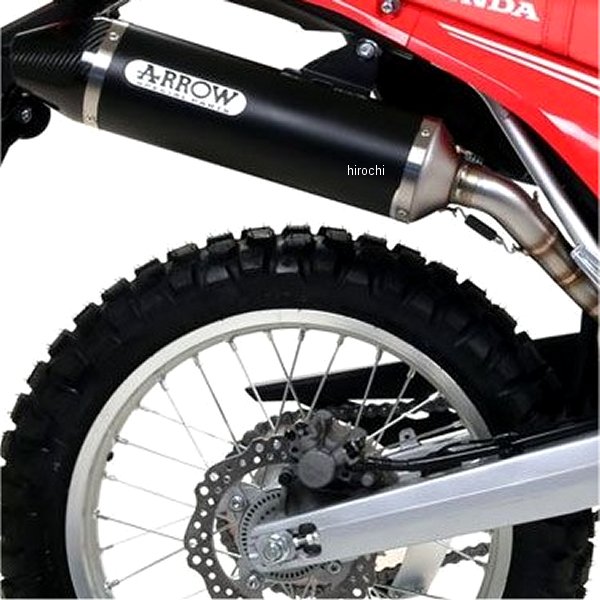 スリップオンマフラー Thunder 触媒なし 21年-23年 CRF250L アルミダーク/カーボンエンド