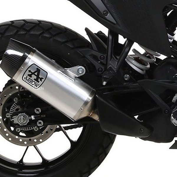 スリップオンマフラー INDY RACE 20年 KTM 390Adventure アルミ/カーボンエンド