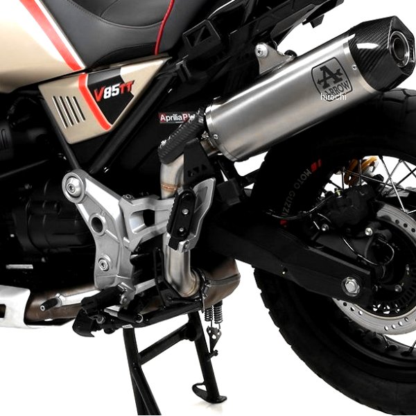 スリップオンマフラー INDY RACE 19年-20年 MOTOGUZZI V85TT チタン/カーボンエンド