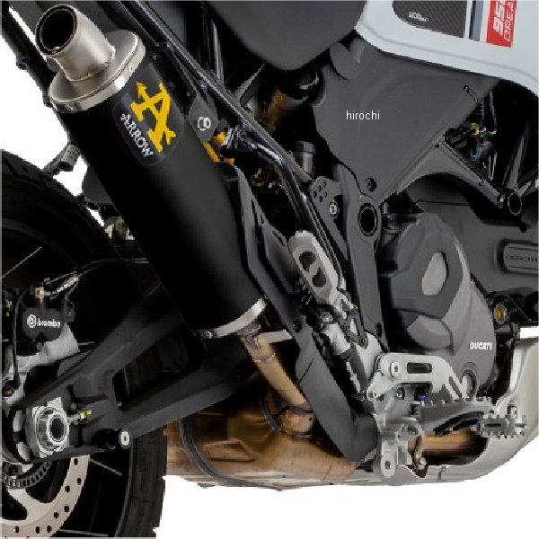 スリップオンマフラー(触媒除去パイプ付き) Indy Race 22年-23年 DesertX950 アルミダーク