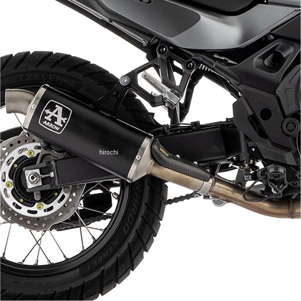 スリップオンマフラー Indy Race 23年 XL750 TRANSALP アルミダーク/ステンエンド