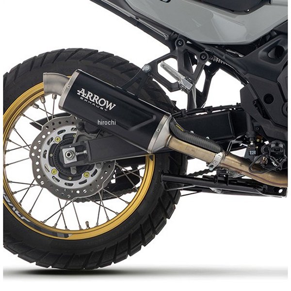 スリップオンマフラー Indy Race 25年 XL750トランザルプ アルミダーク/ステンエンド