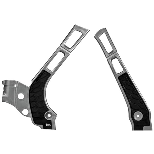 フレームガード X-Grip 05年-24年 YZ125 シルバー/黒