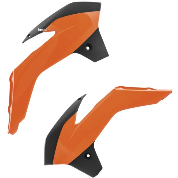 ラジエーターシュラウド 13年-17年 KTM SX85 オレンジ/黒