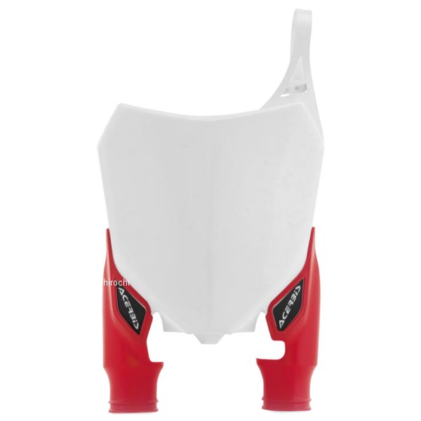 Raptor フロントゼッケンプレート 14年-17年 CRF250R 白/赤