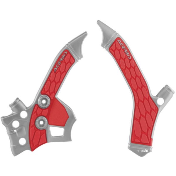 フレームガード X-Grip 13年-20年 CRF250L シルバー/赤