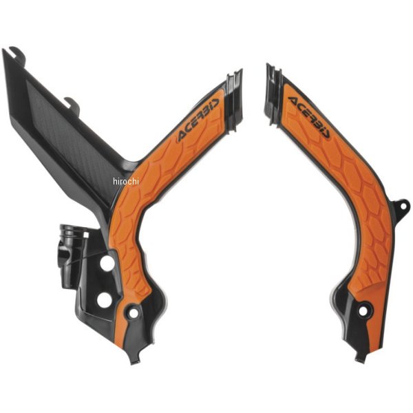 フレームガード X-Grip 19年-22年 KTM SX125 黒/オレンジ