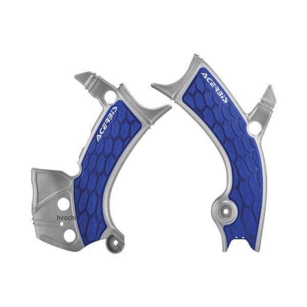 フレームガード X-Grip 16年-19年 YZ250F シルバー/青