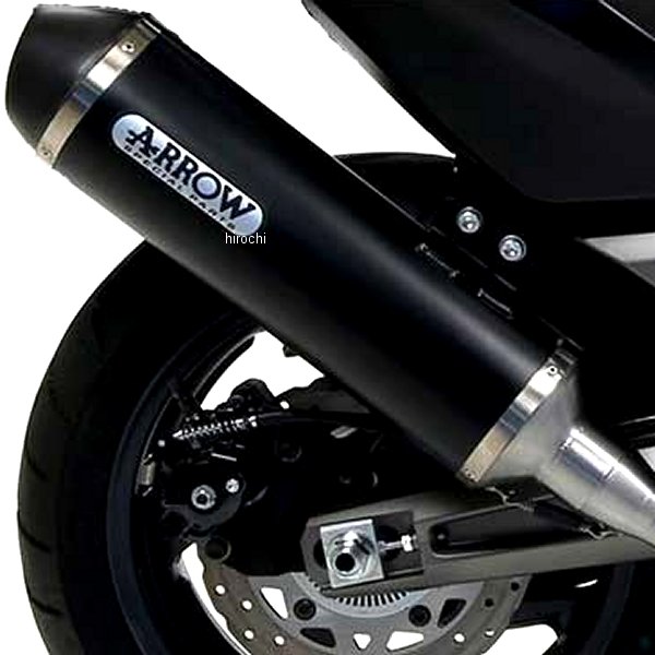 スリップオンマフラー URBAN 触媒有り 17年-18年 Kymco AK550 アルミダーク/ステンレスダークエンド