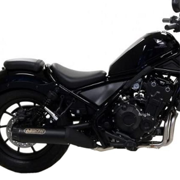 スリップオンマフラー リンクパイプ付 20年-21年 レブル500 ニクロムダーク/カーボンエンド