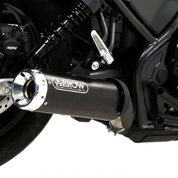 フルエキゾーストマフラー 20年-21年 レブル500 ニクロムダーク/アルミポリッシュエンド