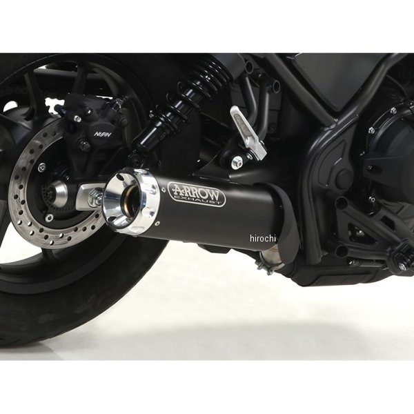 フルエキゾーストマフラー Rebel  17年-25年 Rebel250/レブル250 ニクロムダーク/アルミポリッシュエンド