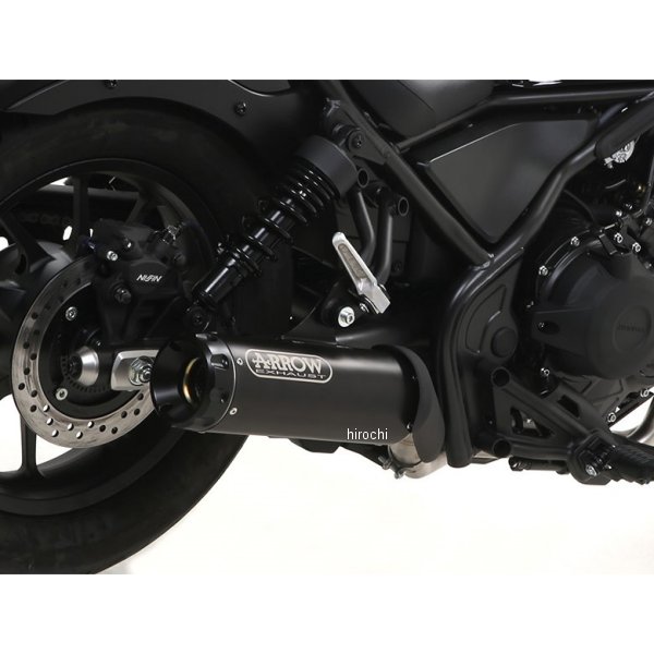 スリップオンマフラー Rebel  17年-25年 Rebel250/レブル250 ニクロムダーク/アルミダークエンド