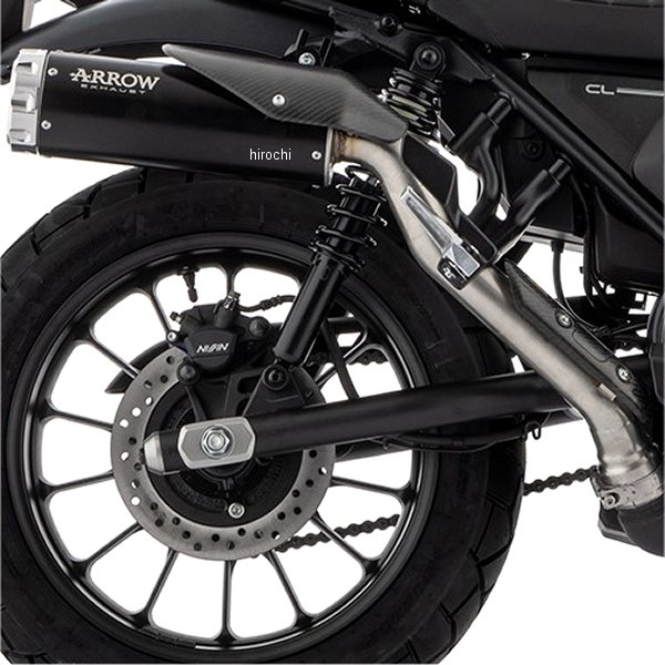 スリップオンマフラー Rebel 23年 CL250 ステンダーク/アルミポリッシュエンド