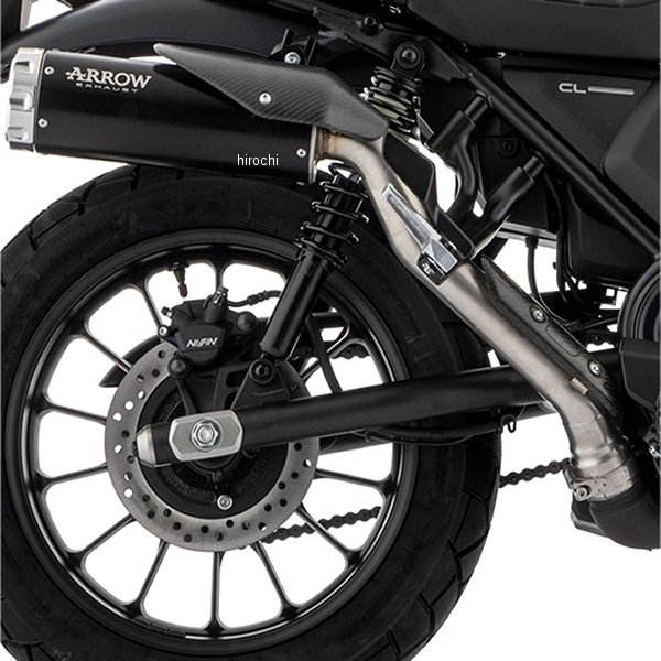 スリップオンマフラー Rebel 23年 CL500 ステンダーク/アルミポリッシュエンド