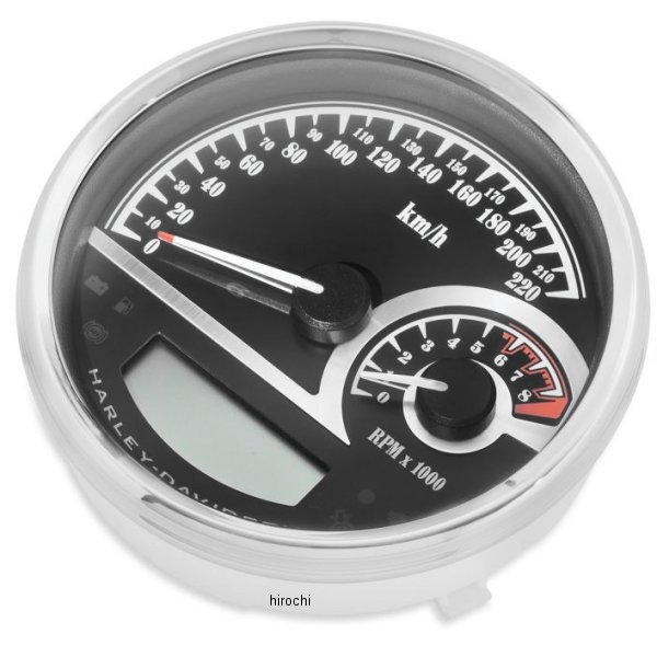 コンビネーション・アナログ スピード/タコメーター 5インチ(Km/h)黒 74777-11C