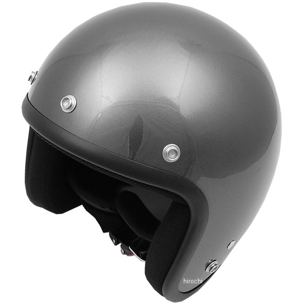 スモールジェットヘルメット ガンメタ フリーサイズ(57-60cm未満)