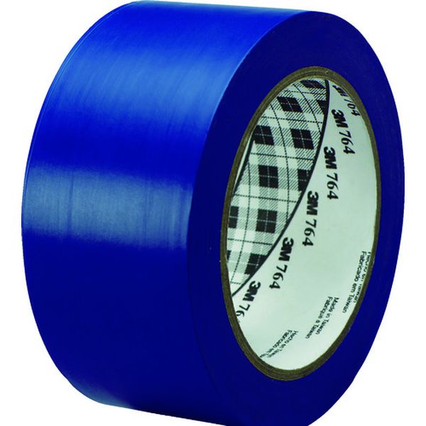 764BLU50X32 116-2407  ラインテープ 764 青 50.8mm×32.9m