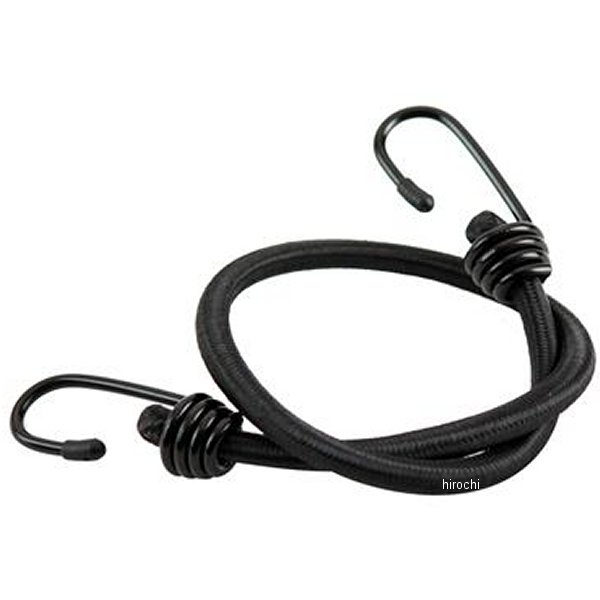 バゲッジコード 10mm 24"x 2フック 黒