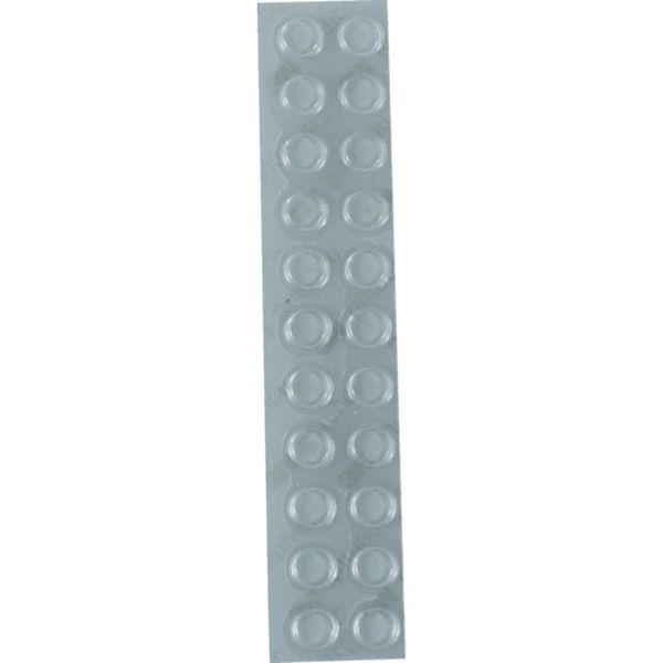 CS04 787-4685  しっかりつくクッションゴム 台形 8mm径×2mm厚(22個入)