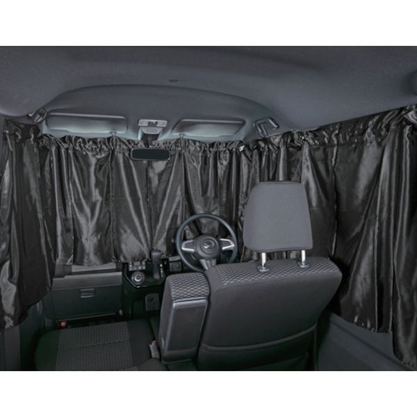 468-0118  プライバシーカーテン軽・普通車セット BK