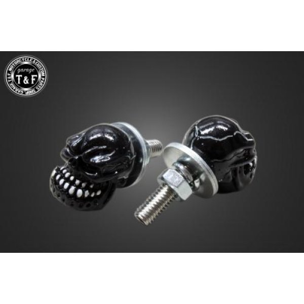 ライセンスボルト(グリムフェイス)ブラック