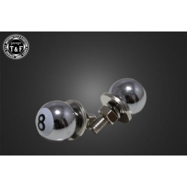 ライセンスボルト(エイトボール / クロームメッキ)