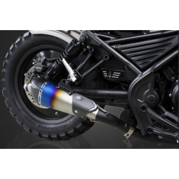 スリップオン コンバットマフラー(ヒートグラデーション)シングルKIT レブル250