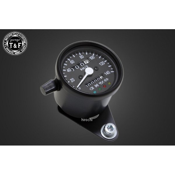機械式ミニスピードメーター インジケーター内蔵(VH01J/後期)専用カプラー付き ドラッグスター400 ブラック