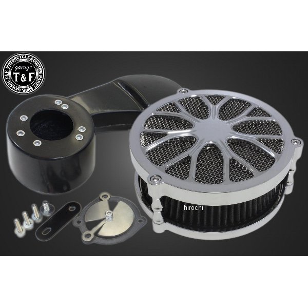 ラグジュアリーエアクリーナーKITフラワー (メッキ)  スティード400