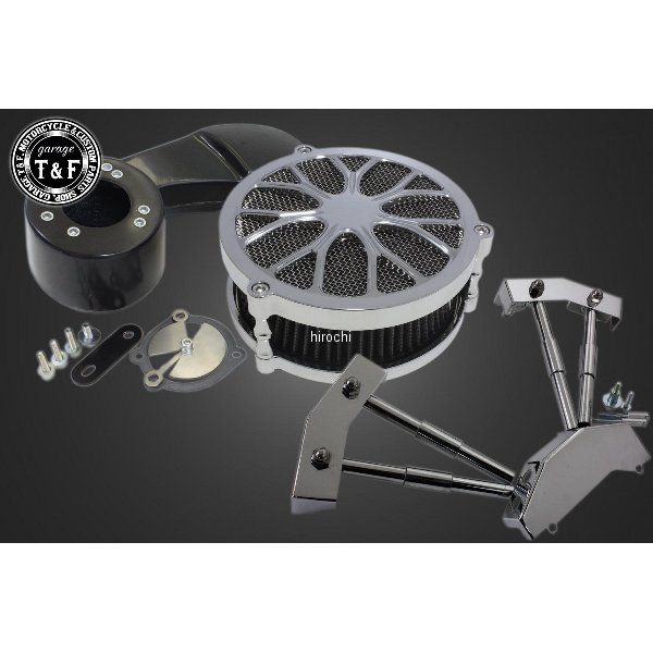 ラグジュアリーフラワー (メッキ) &プッシュロッドカバーSET スティード400