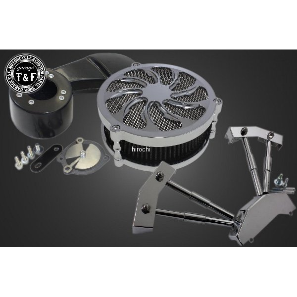 ラグジュアリータイフーン (メッキ) &プッシュロッドカバーSET スティード400