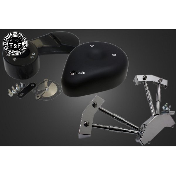 ティアドロップ (ブラック) &プッシュロッドカバーSET スティード400