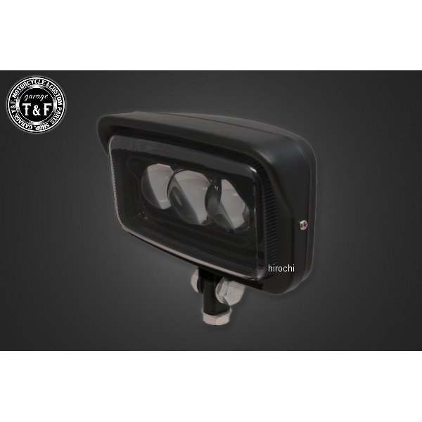 ビンテージスクエアヘッドライト (ブラック) LED仕様 ビラーゴ250 (S)