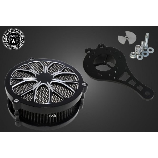 ラグジュアリーエアクリーナーKITフラワー (コントラスト)  ドラッグスター250