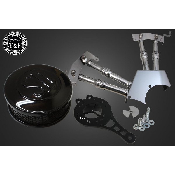 SU (ブラック) &プッシュロッドカバー (メッキ) SET ドラッグスター250