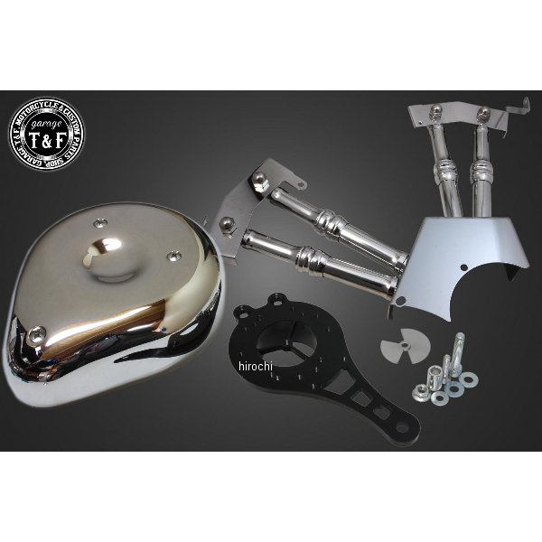 ティアドロップ (メッキ) &プッシュロッドカバー (メッキ) SET ドラッグスター250