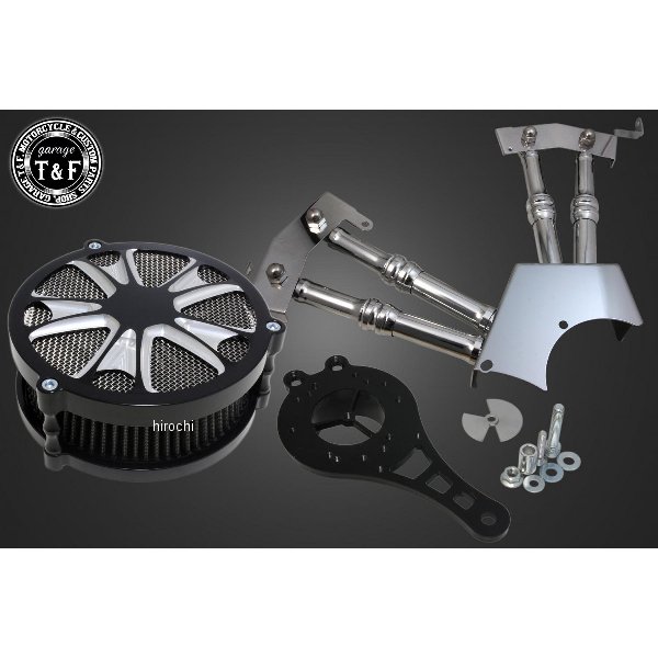 ラグジュアリースター (コントラスト) &プッシュロッドカバー (メッキ) SET ドラッグスター250