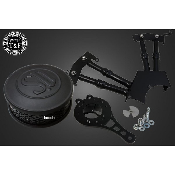 SU (マットブラック) &プッシュロッドカバー (ブラック) SET ドラッグスター250