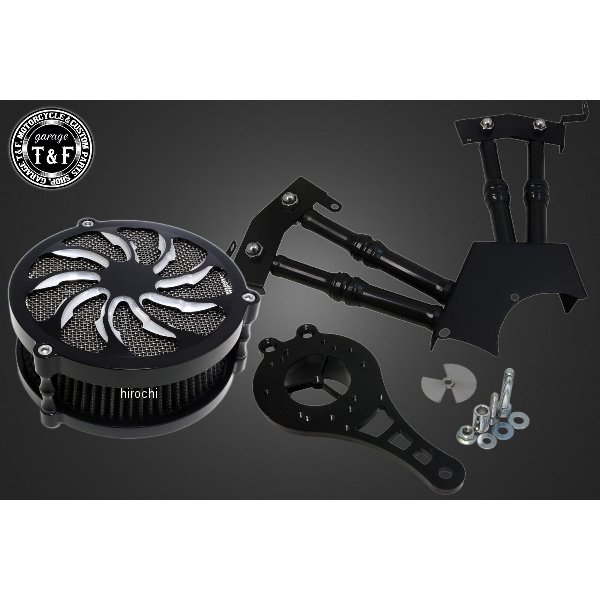 ラグジュアリータイフーン (コントラスト) &プッシュロッドカバー (ブラック) SET ドラッグスター250